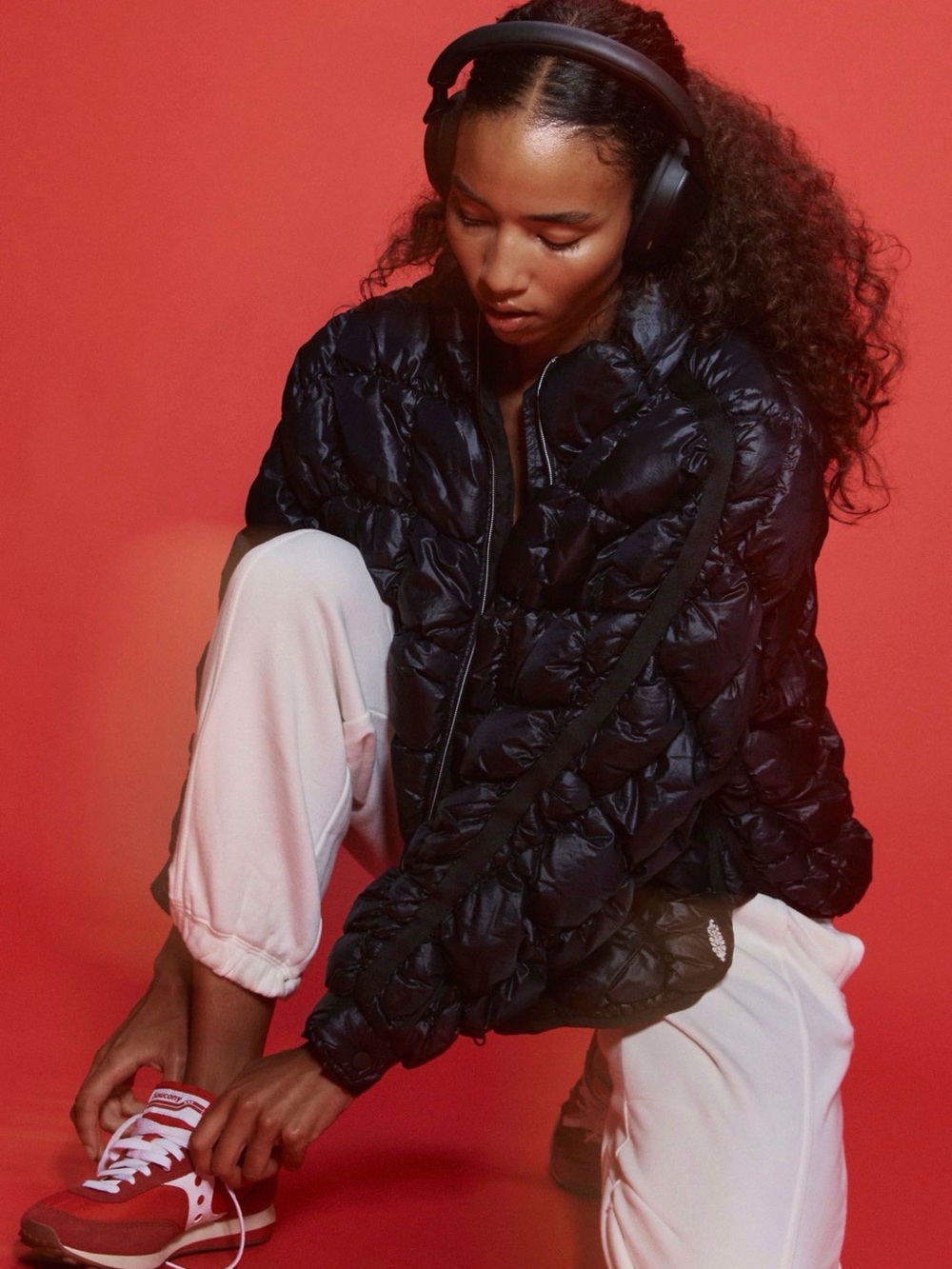 Free People scrunchy glossy pippa packable jacket